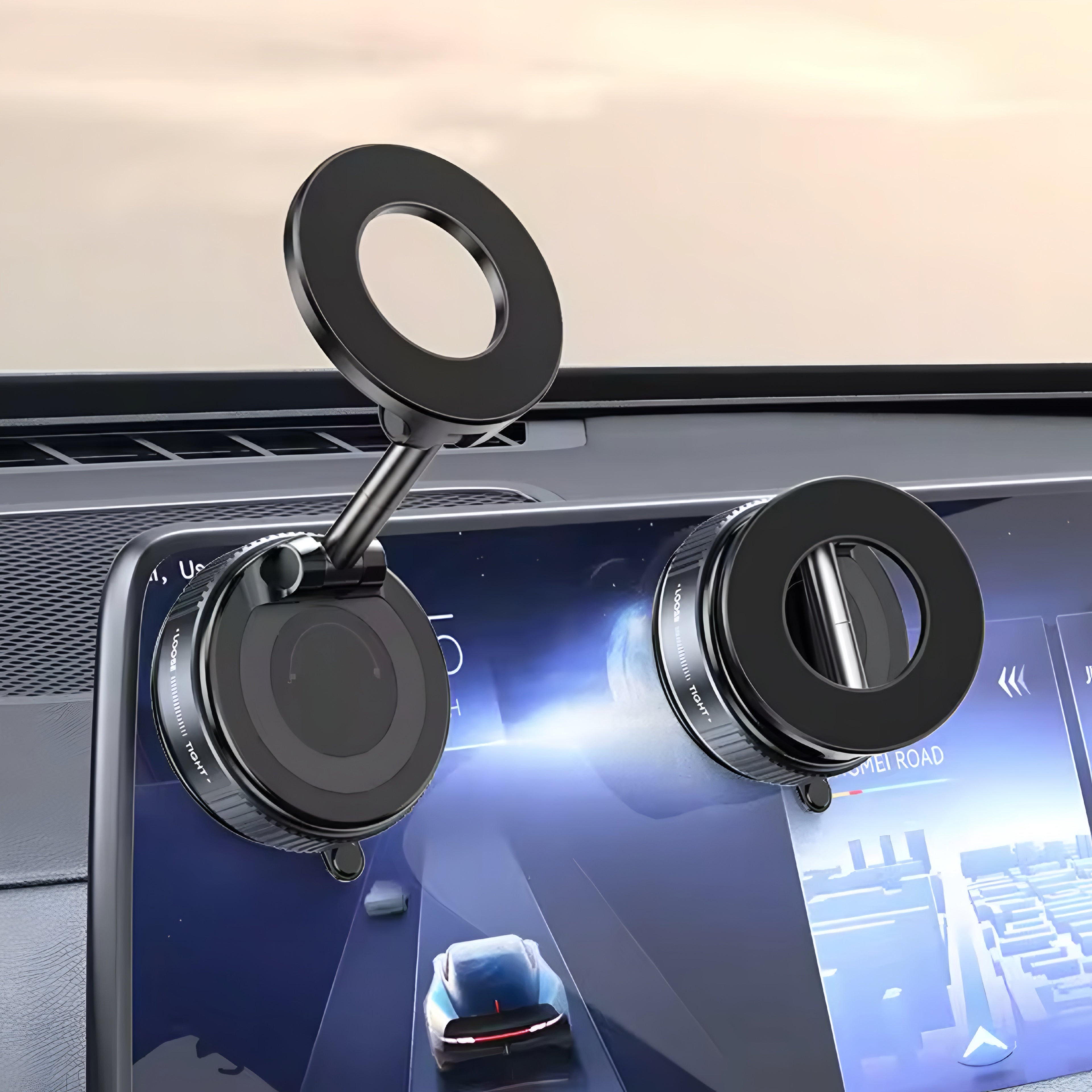 Magnetische Auto-Handyhalterung mit Vakuum