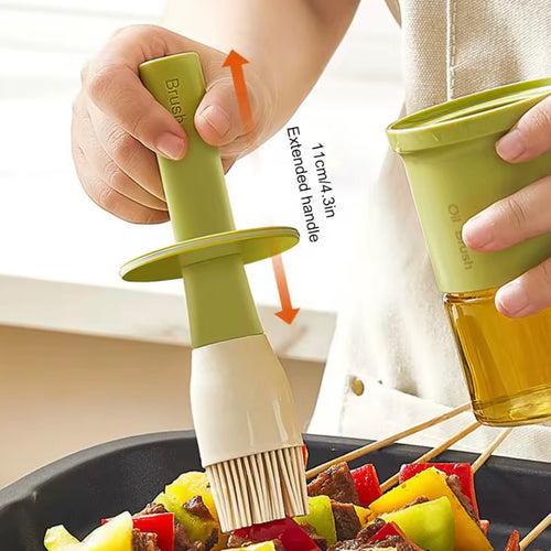 2-in-1 Öl- & Saucenspender mit integrierter Bürste