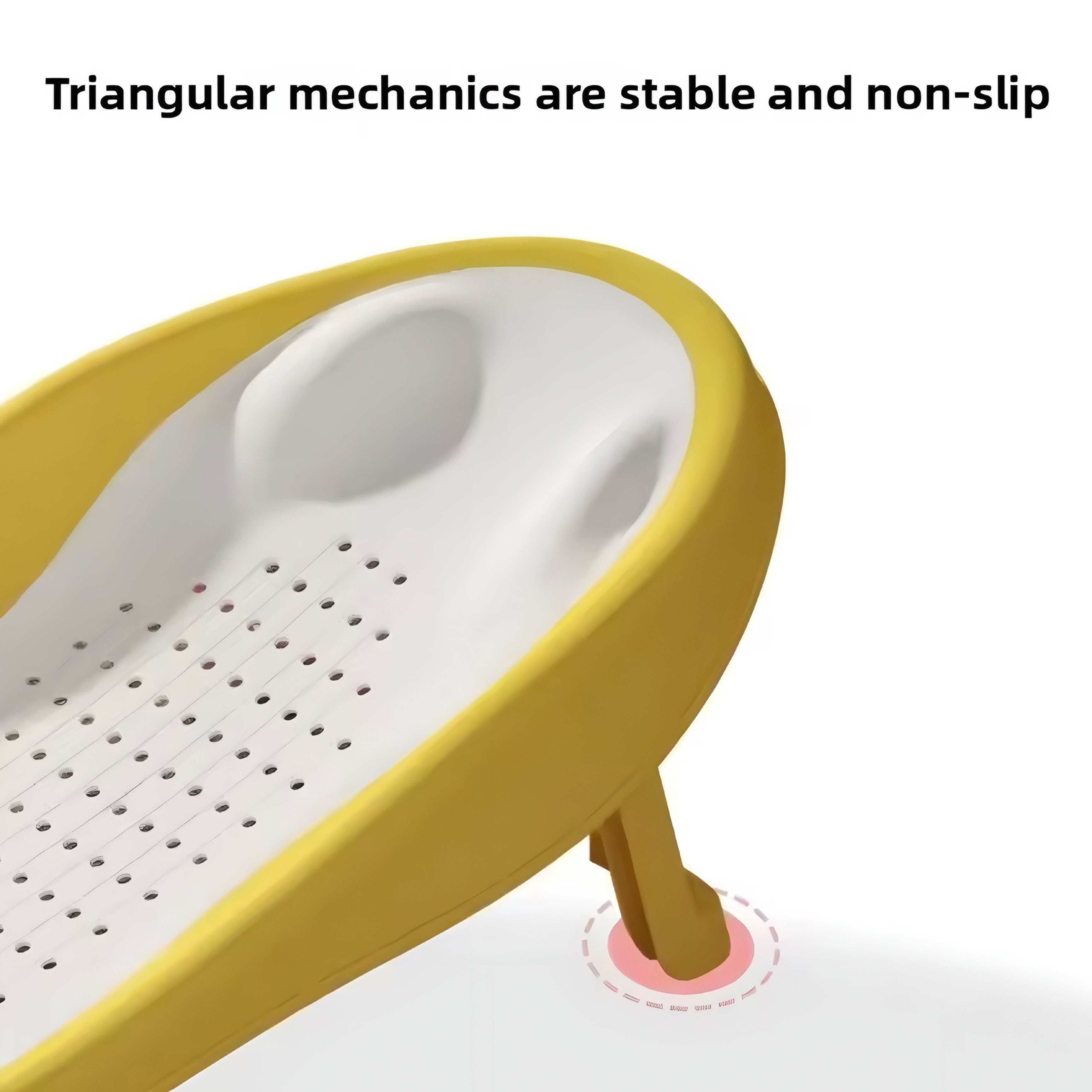 Klappbarer Baby-Badesitz mit ergonomischer Rückenlehne