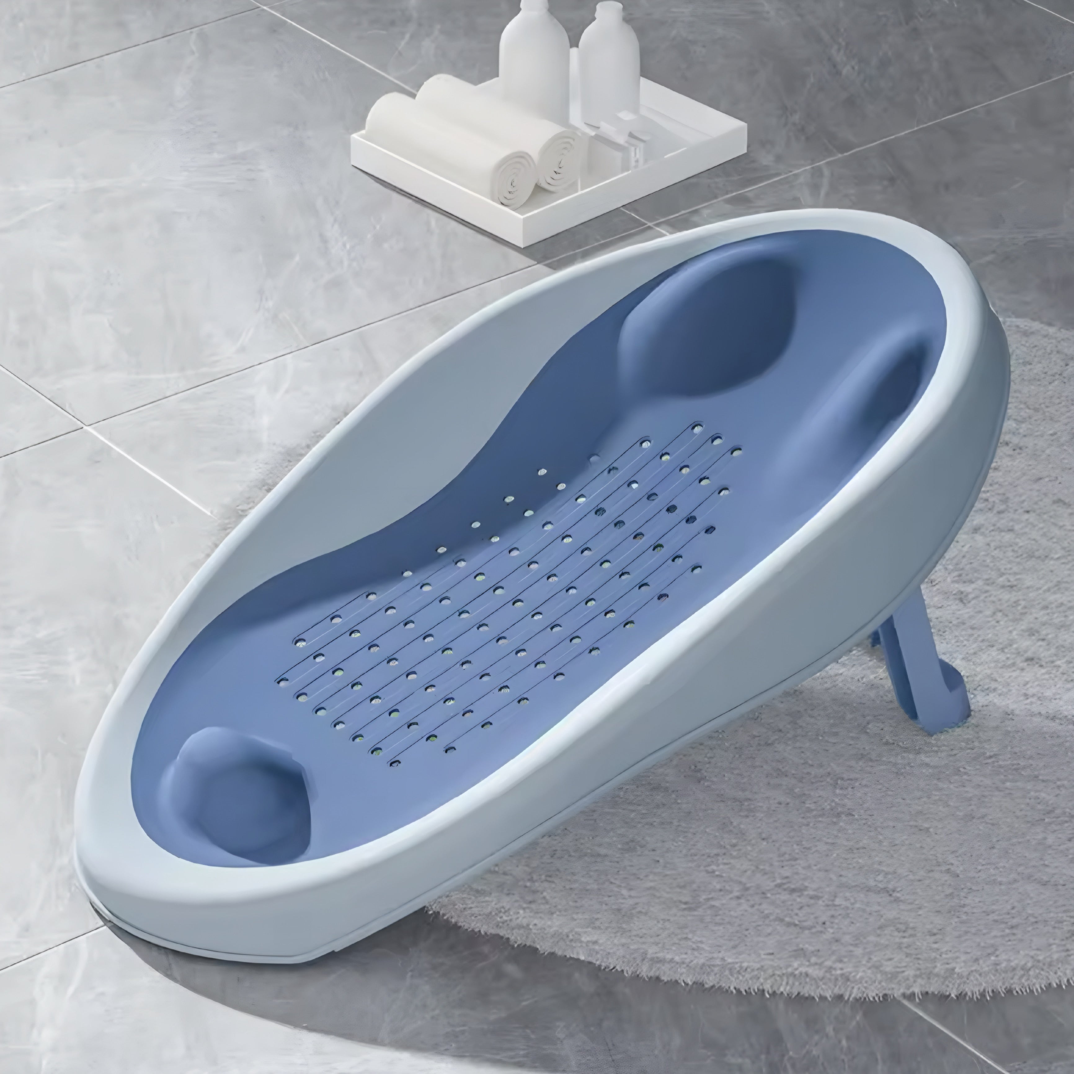 Klappbarer Baby-Badesitz mit ergonomischer Rückenlehne