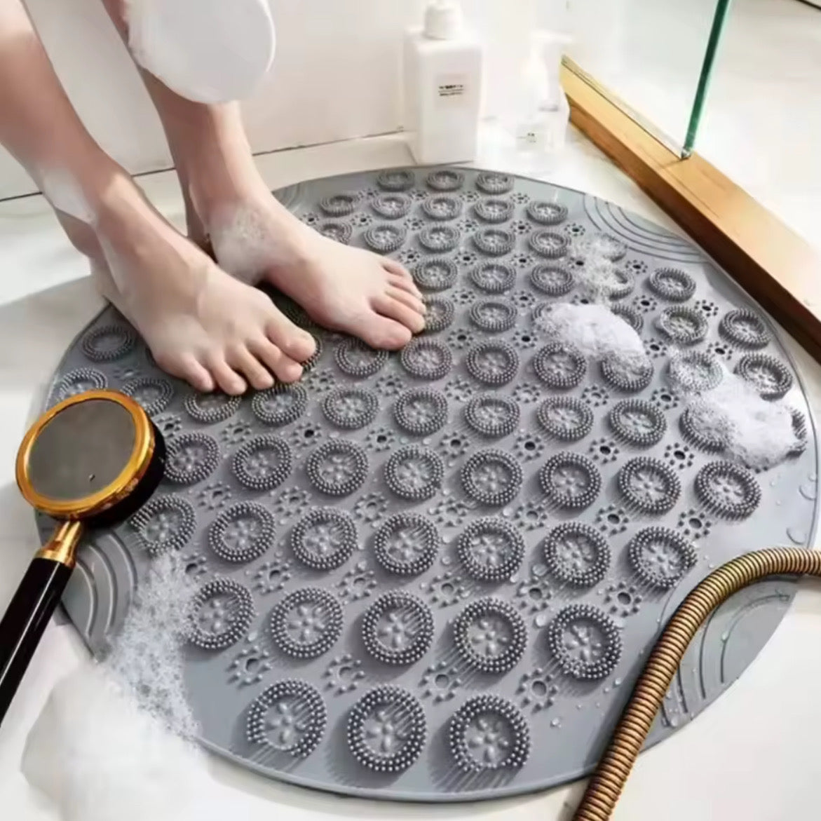 Rutschfeste Massage-Duschmatte – Entspannen, erfrischen & sicher stehen